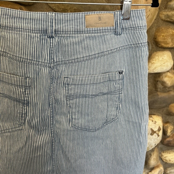 Coastline Striped Cotton Skirt - Picture 5 of 6